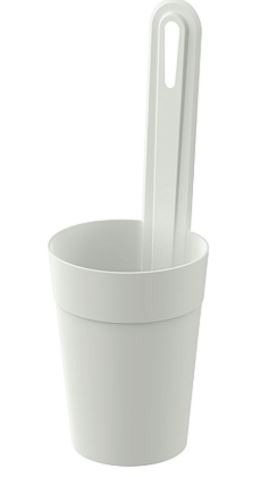 Кашпо для цветов Tarragon подвесное D120мм 1,3л (светло-серый)